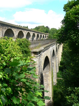 The Chirk Aqueduct on the Llangollen Canal
